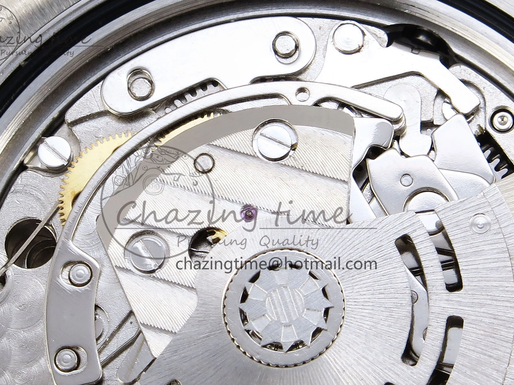 116509 OMF DIAL SS BEST ON A7750 DAYTONA BLUE MOVEMENT) SS STICK BRACELET (SLIM EDITION 1219